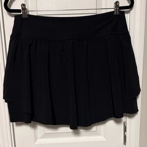 Aerie black tiered tennis skort